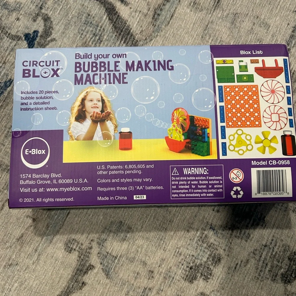 Circuit Blox Bubble Maker - Colorful Learning Toy